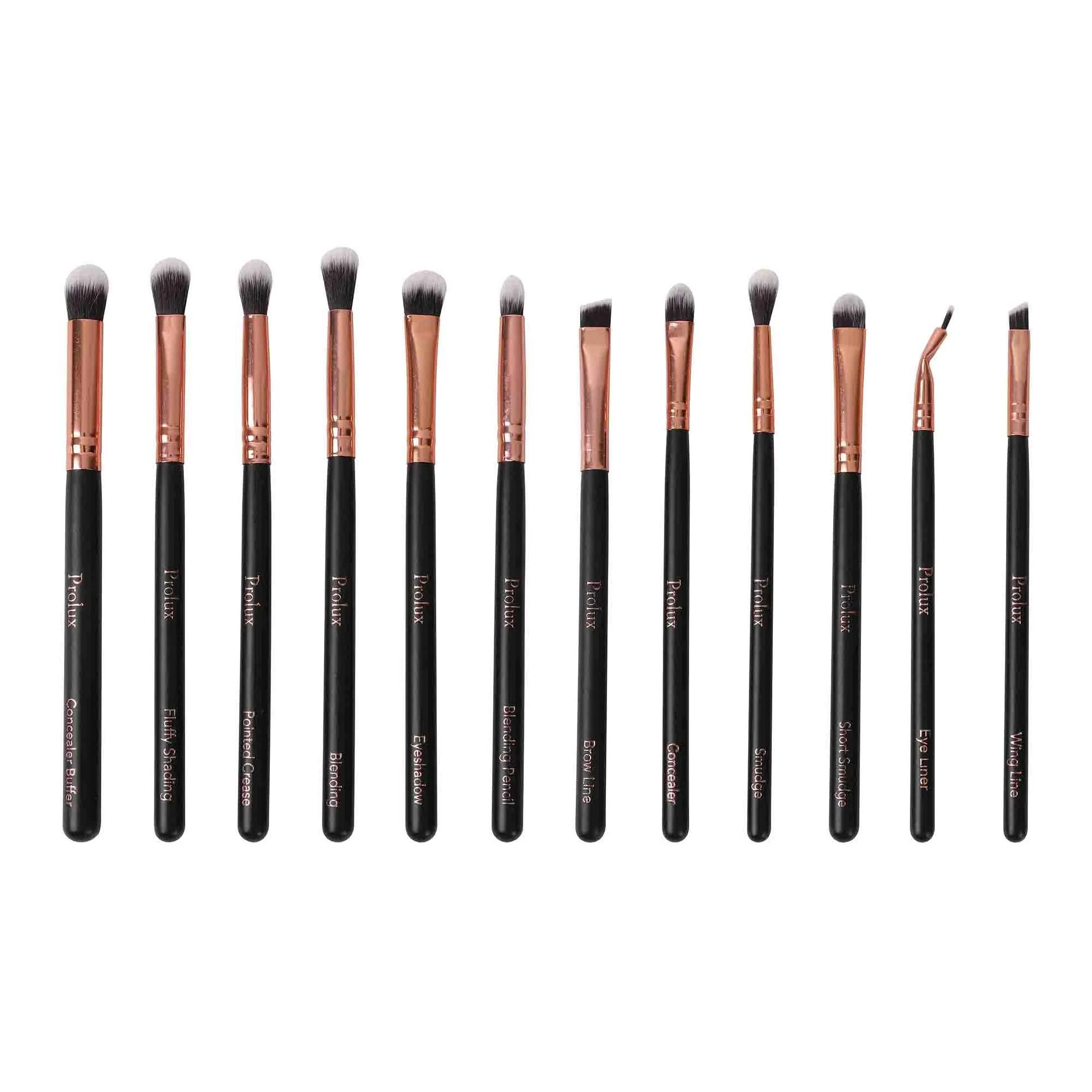 Deluxe 12 Piece Eye Makeup Brush Set - Image 5