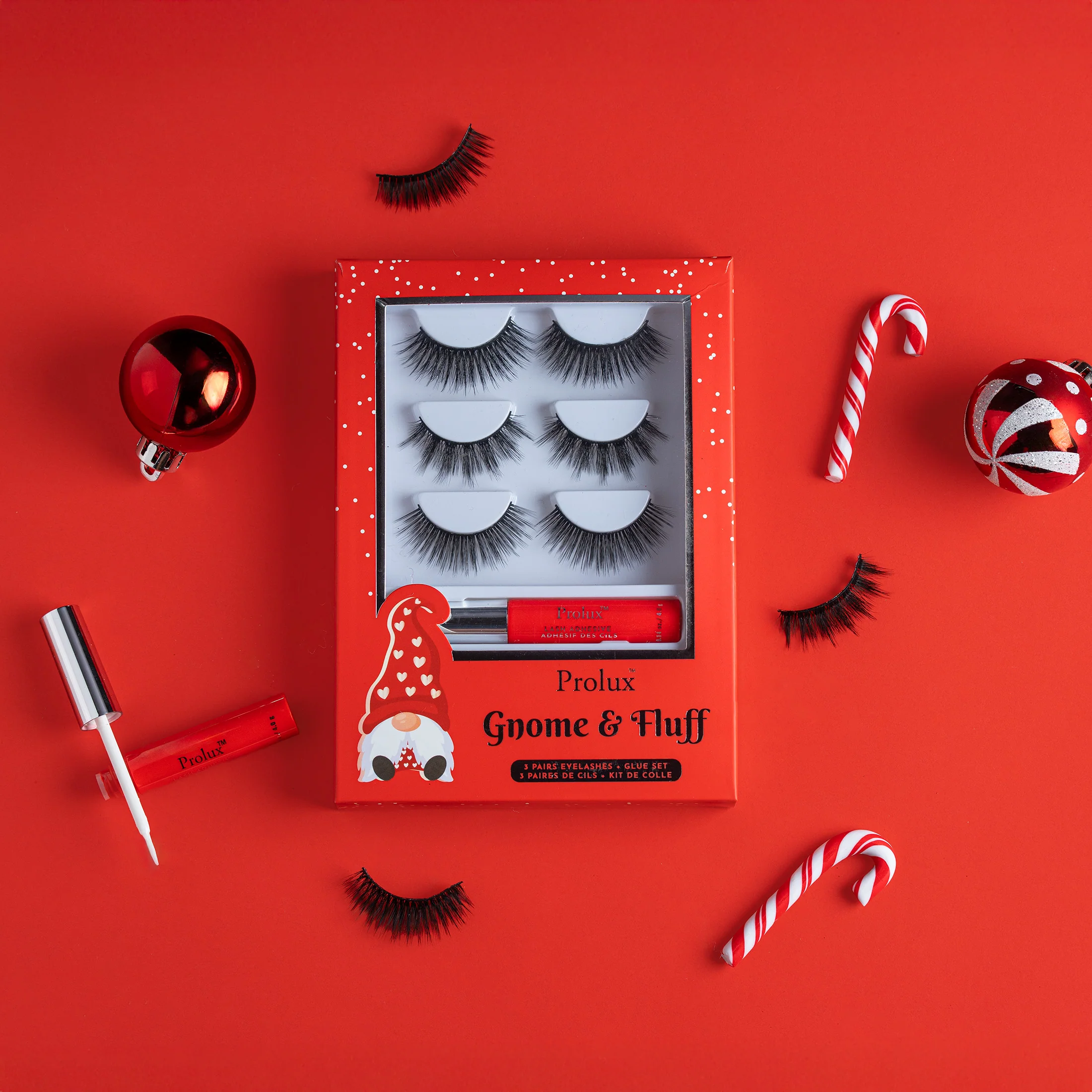 Gnome & Fluff: 3 Pairs Eyelashes & Glue Set - Image 8